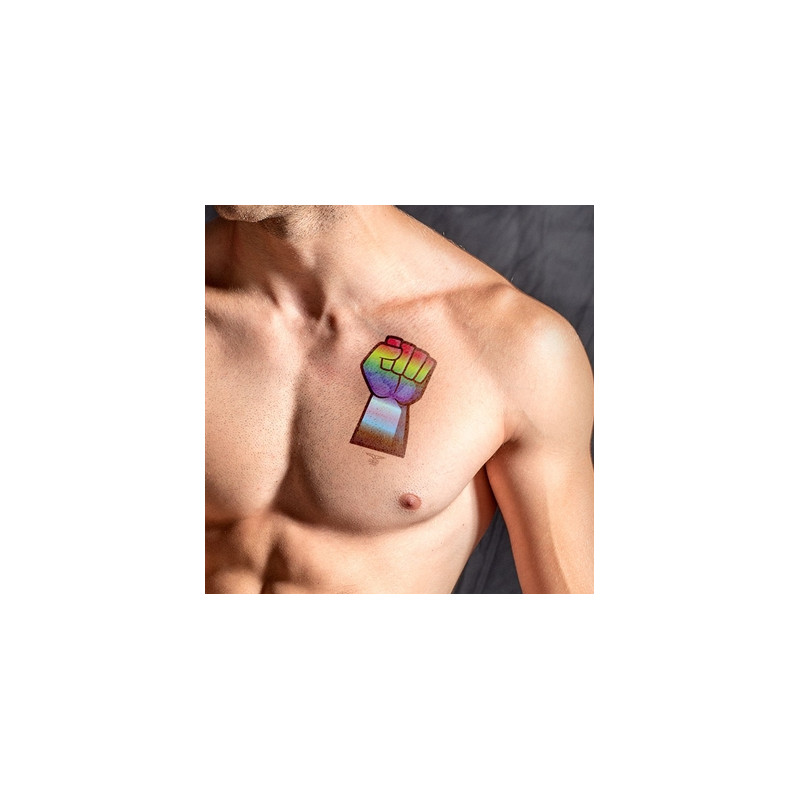 Mr B - Mister B Tatouage éphémère GAY FORCE 10 x 15cm